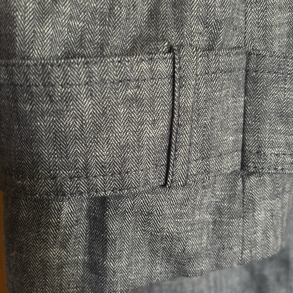 Banana Republic Women's Blue Trench coat  Size LP - Picture 4 of 4